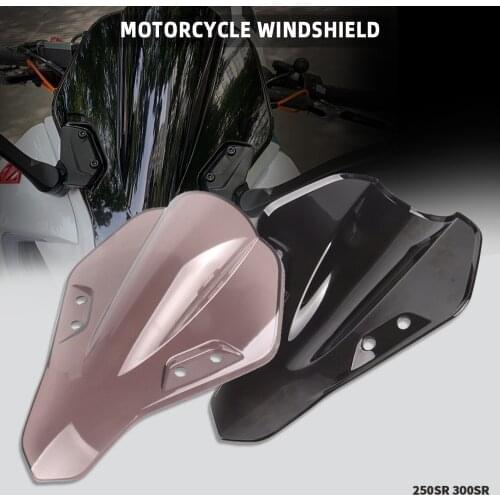 Front windshield Windscreen deflector Protection FOR CFMOTO 250SR 300SR 2020-2021 Motorcycle Accessories Windscreen Wind Screen