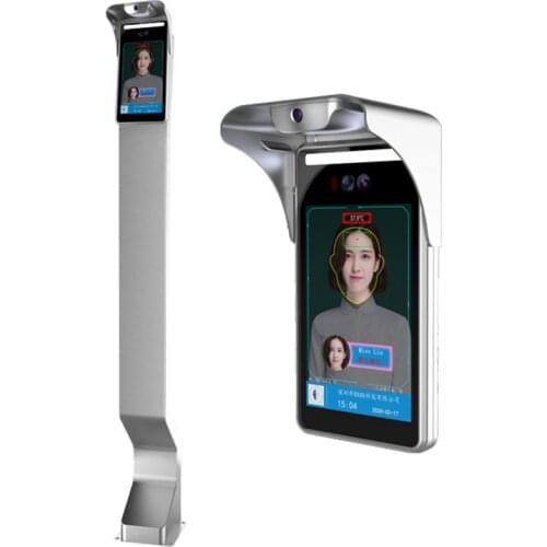 High quality Smart Ai Face Recognition Camera 8 Inch Visitor Management Temperature Scanning Kiosk