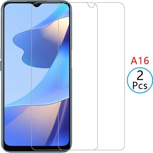 Protective tempered glass for oppo a16 screen protector on oppoa16 a 16 16a 6.52 safety film glas opo opp oppo16a 2pcs