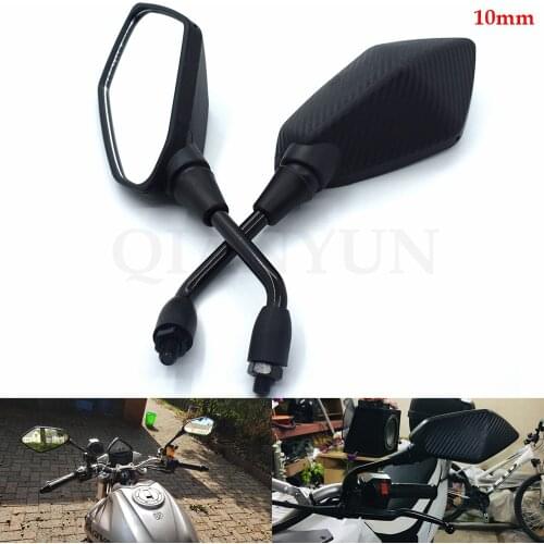 For Universal motorcycle rearview mirror 10mm motorcycle mirrors For Honda HORNET 250 600 900 Honda Big Sheep FJS400