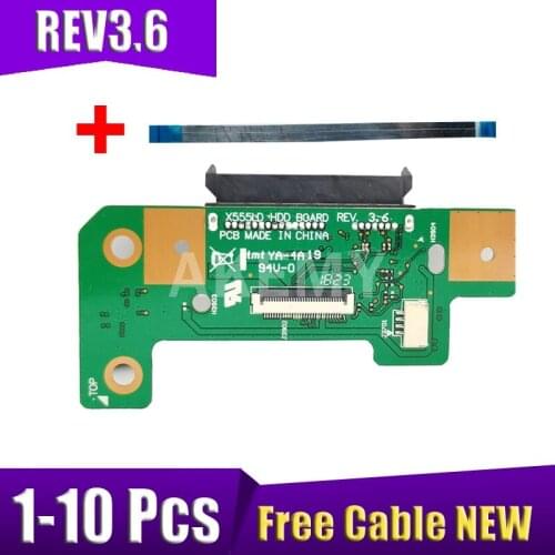 1-10 pcs For Asus X555L X555LD Laptop HDD Hard Disk Drive Board X555LD REV:3.6 100% Tested Fast Ship Free Cable