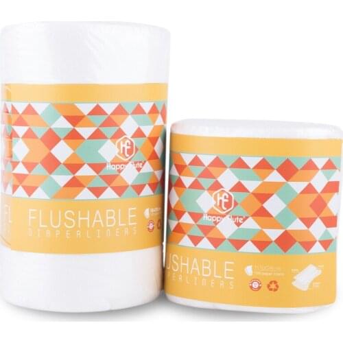 1Roll 100% Biodegradable & Flushable Diaper Liners Disposable Cloth Diaper Liners 100 Sheets Per Roll