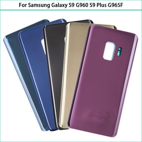 10pcs New Battery Cover For Samsung Galaxy S9 Plus S9+ G965 SM-G965F S9 G960 SM-960F Glass Repair Back Door Housing Case