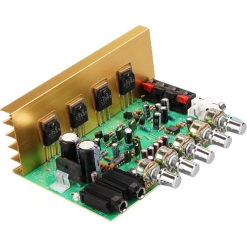 2021 New Amplifier Board HIFI Digital Reverb Power Amplifier 100W Preamp Rear Amplification Tone Control
