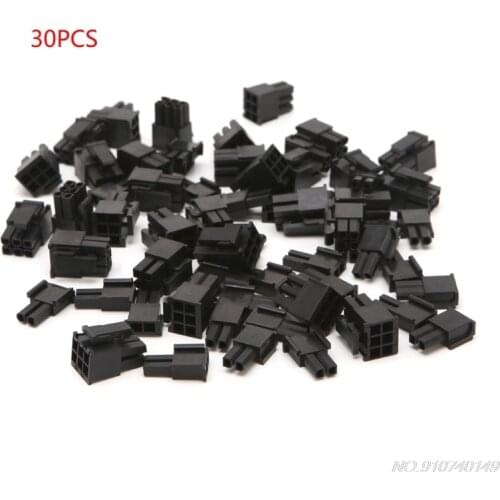 30 Pcs 4.2mm 6+2 Pin Male Power Connector Plastic Shell For PC Graphics Card PCI-E D17 20 Dropshipping