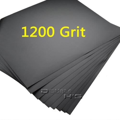 5 sheets / lot 1200 grit Wet and Dry Sandpaper Abrasive Waterproof Paper Sheets