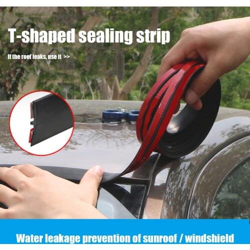 2m Car seal T Type Automotive Door weatherstripping Door Rubber Seal Strip Car Sound Insulation Rubber Sealing Noise Insulation