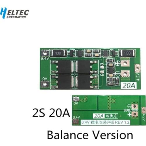 Balance Version BMS 2S 20A 7.4V 8.4V 18650 BM Lithium battery protection board/BMS board