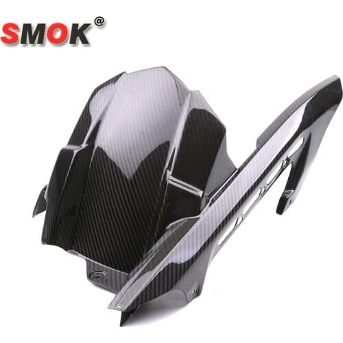 SMOK Carbon Fiber Rear Wheel Fender Hugger Splash Mud Dust Guard Mudguard Protector Body Kit For Kawasaki Z900 2017 2018 2019