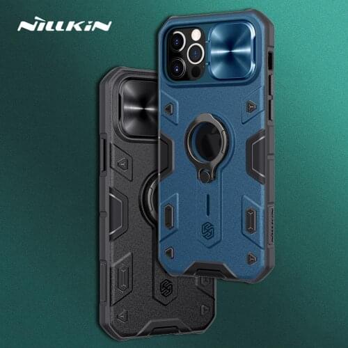 Nillkin for iPhone 12 Pro Max Case Camshield Armor Impact Resistant Cover Slide Camera Slim Protection Case for iPhone 12 12 Pro