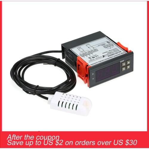 Digital Thermostat Hygromstat Temperature Humidity Controller Relay higrometre station meteo 220V for Pet