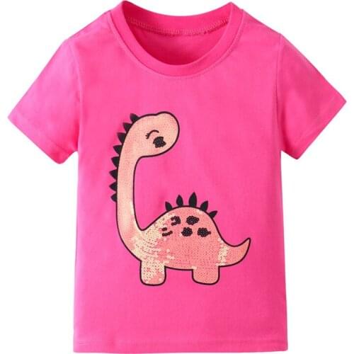 Funnygame 100% Cotton Baby Clothes with Apples Print for Girls Summer T shirts Cute Kids Tees Cartoon Toddler Tops