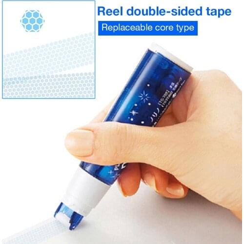 Affordable Adhesive Tape Dispenser Double Sided Tape Holder Dispensing Plastic Stationery Reel Dot Glue School Students Supplies