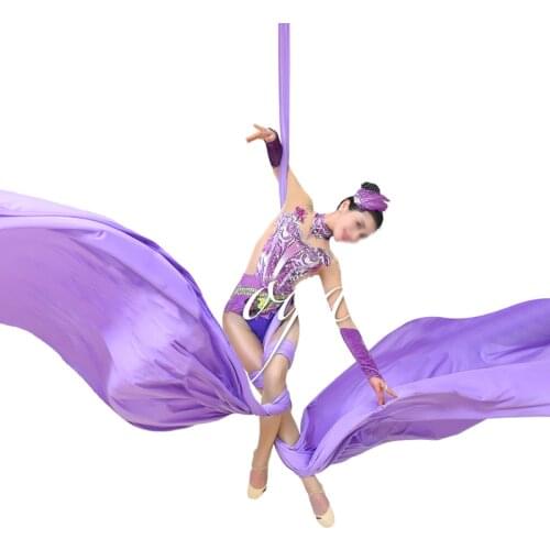 PRIOR FITNESS DIY 18Meters Yoga Aerial Silks Fabric for Acrobatic Flying Dance yoga swing trapeze inversion fly air therapy