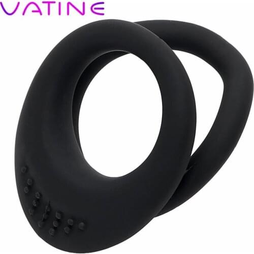 IKOKY Cock Rings Adult Products Male Masturbator Sex Toys For Men Elastic Delay Ejaculation Penis Rings