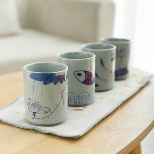 Guopin Traditional chinese retro style Personality brief Ceramic teacup China porcelain coffee cups mug