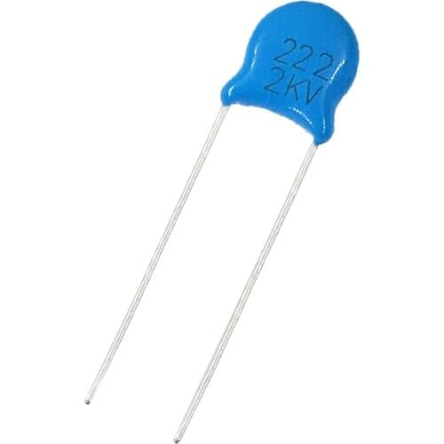 100 pcs 2.2nF 222 2KV High voltage Ceramic Capacitor Assorted kit Assortment Set 2.2nF 222 2KV 2000V