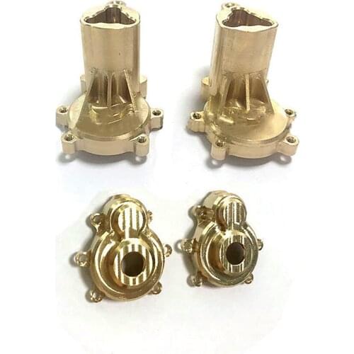 Brass Rear Axle Portal Housing Outer Cover Set for 1/10 Redcat Gen8 RC Crawler Car Accessories Parts