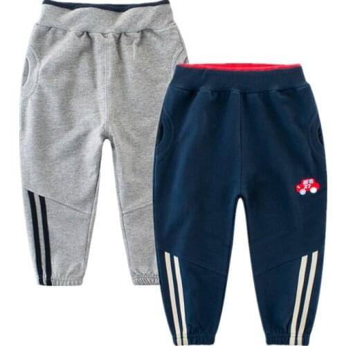 Fashion New Cotton Trousers Solid Boys Girls Casual Sport Pants Enfant Garcon boy girl Kids Childrens Clothing For 2-9 Years