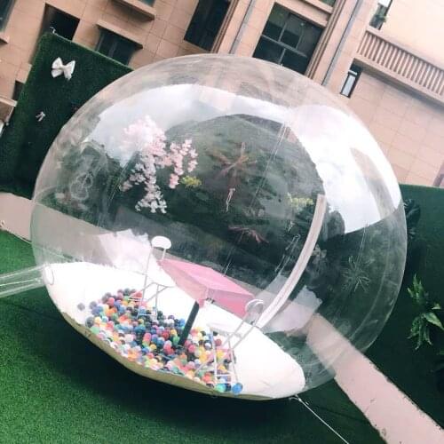 Inflatable Bubble Igloo Tent Transparent 360° Dome with Air Blower Outdoor Camping Product Showcase Advertising Event Exhibition