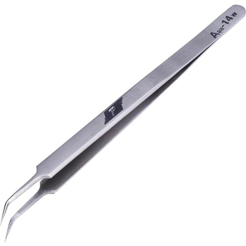 Precision Stainless Steel Tweezers Pinzas Pinzetta Ferramentas Curved Tweezers Repair Hand Tools