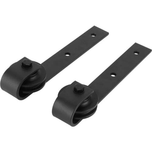 Sliding Barn Door Pulley Hardware Rack Hanger Roller Wheel Carbon Steel Noiseless Barn Door Wheel