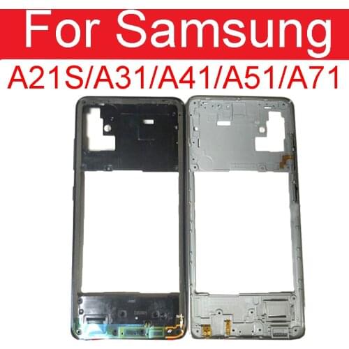 Middle Frame For Samsung Galaxy A21S A217 A217F A31 A41 A51 A71 A315 A415 A515 A515 A715 Housing Center Cover With Side Button