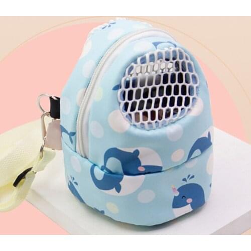Hamsters Carrier Bag Portable Travel Backpack Coated Mesh Cloth with Adjustable Shoulder Strap Comfortable Sightseeing