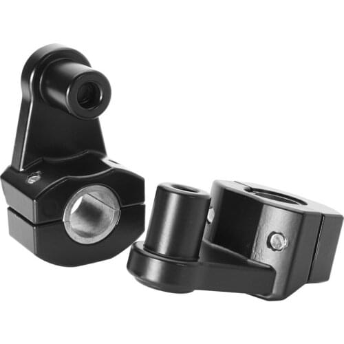 Now Hot 2PCs Universal Motorcycle HandleBar Front Handle Fat Bar Mount Clamps Riser Anodized Finish Mount for 28/22mm Handlebar