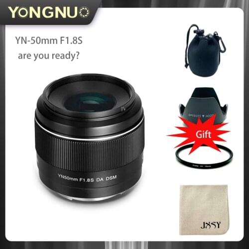 Yongnuo YN50mm F1.8S DA DSM for Sony APS-C APC-C AF/MF Format a6400 Micro Single E Mouth Automatic 50mm 1.8 Lens with USB