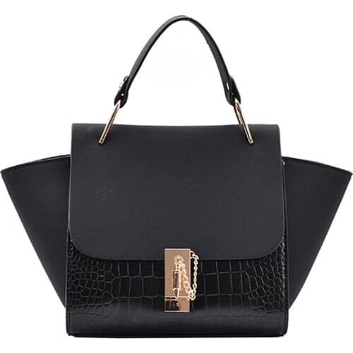 Womens Leather Vintage Wing Shape Tote Bag Large Capacity Handbag with Shoulder Chain