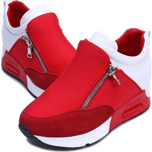 Womens shoes spring and autumn new womens round head single shoes increased womens shoes casual shoes