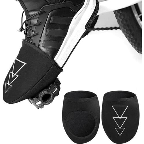 1 Pair Cycling Shoes Cover Half Palm Toe Lock Windproof Bicycle Protector Boot Case MTB Road Bike Equipment Overshoes Neoprene