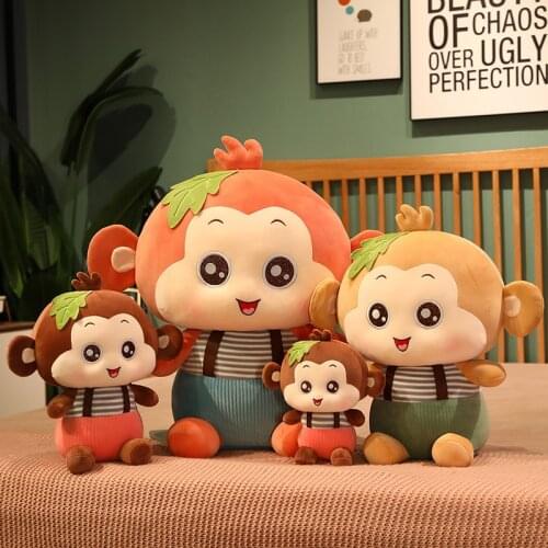 1pc 23/35CM Kawaii Monkey Plush Toys Stuffed Soft Animal Monkey Pillow Huggable Dolls for Girls Baby Birthday Gifts
