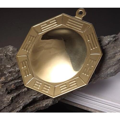 3.5 Inch Copper Mirror Feng Shui Bagua Mirror Convex Mirror Sharp Feng Shui Home Supplies Decoration