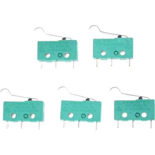 5pcs/lot KW4-3Z-3 Micro Switch KW4 Limit Switch 3pin 5A 125V DC N/O N/C Switches