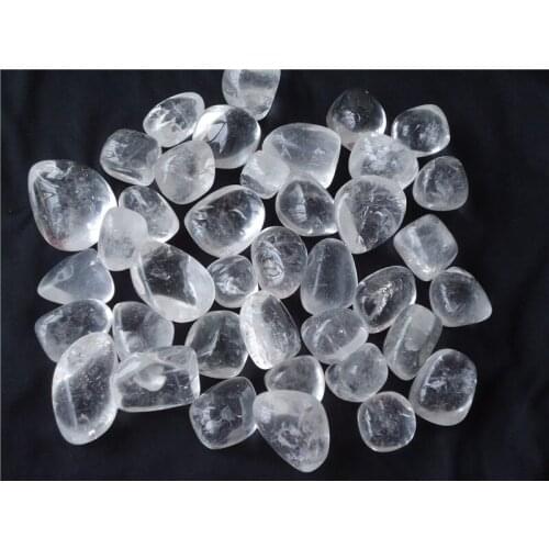 AAA+ Wholesale Natural Clear Quartz Tumbled Stone Chakra Healing Reiki Big Block Beads