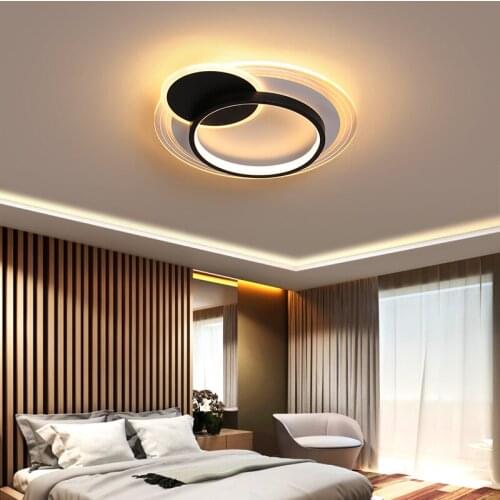 Modern LED Ceiling Lights With Remote Control Acrylic Lighting For Living Dining Study Room Bedroom Loft Home Lamps Luminaire