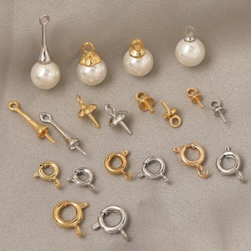 HAOSAW Jewelry Accessories/Clasps & Hooks/DIY Making/Caps For Beads/Cooper Materials/Genuine Gold Plating/Hand Made