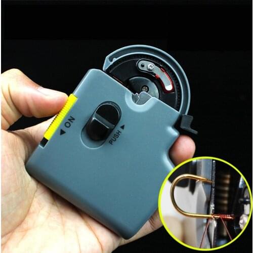 Automatic strapper fishing hook device electric binding tool feeders automatic fly tying s line spooler knot