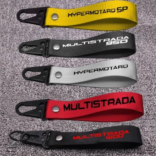 3D LOGO Key Holder Chain Collection Keychain For Ducati HYPERMOTARD 795 1100/S/EVO 939 821 SP 950 Motorcycle Keyring