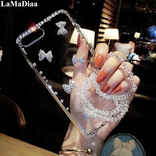 Phone Cases For Huawei Honor8 9 10 20 Lite V10 V20 V30 7X 8X 9X Nova3 4 5 6 Case Luxury Bling Diamond Transparent Soft TPU Cover