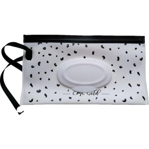 Easy-Carry Wipes Carrying Pouch EVA Napkin Storage Box Wet Wipes Container Snap-Strap Cosmetic Case Waterproof Envelopes Covers