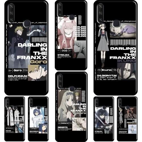 Zero Two Ichigo Darling in the Franxx For Huawei Y3 II Y5 Y7 2017 Y6 Prime 2018 Y9 2019 Y7A Y5P Y6P 2020 Nova 5T 2i Phone Case