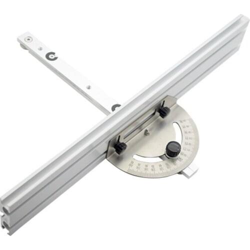 Miter Gauge Fence System Woodworking Tools Push Block with Angle Plate Ruler for Table Saw, Band Saw, Router Table, Jointers