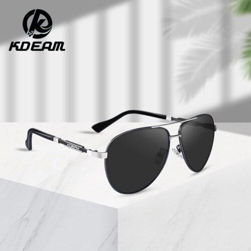 KDEAM Hot Sale 2021 Driving Travelling Pilot Sunglasses Men Women Polarized UV400 Gafas de sol Italy Design Dropshipping