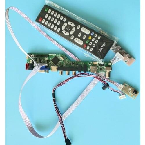 Kit for G101STN01 Controller board 1024x600 Panel 40pin Screen LED Display USB LCD Monitor Audio HDMI TV VGA AV remote 10.1"