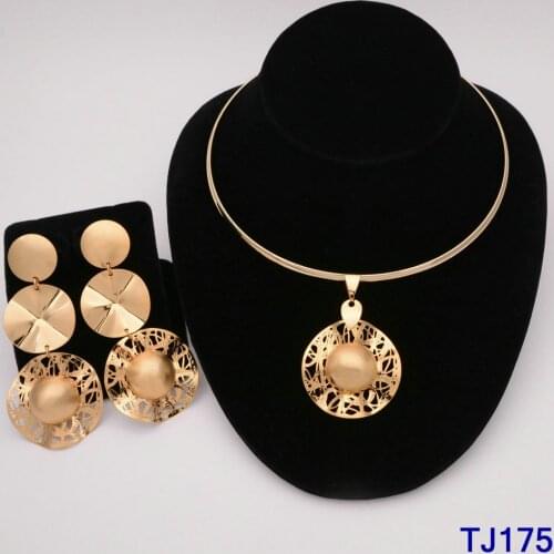 Free shipping african gold jewelry sets wedding jewelry set gold women necklace african costume jewelry set