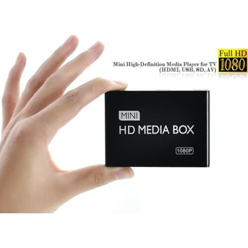 REDAMIGO Full HD 1080P Media Player Center MultiMedia Video Player Media box with HDMI-compatible VGA AV USB SD/MMC mkv H.264