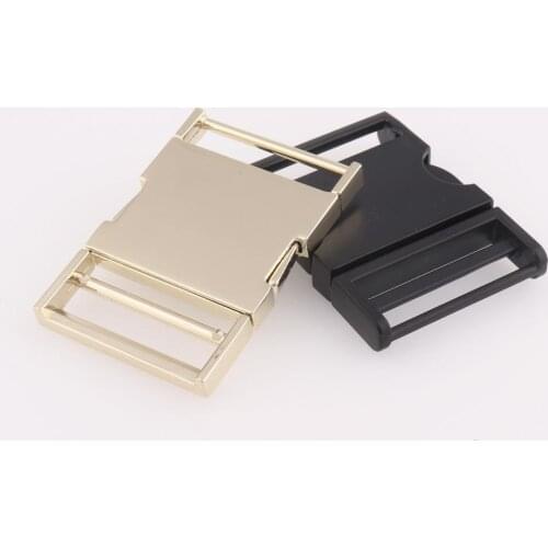 1.5inch Metal Release Belt Buckle Black Adjuster Strap Buckles Large Slider Fastener for Tote Bag Hardware